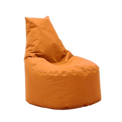 Πουφ πολυθρόνα AURA 100% αδιάβροχο σε χρώμα πορτοκαλί διαστάσεων 65x55x75cm