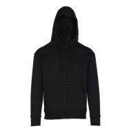 Unisex ζακέτα φούτερ με κουκούλα 2 τσέπες καγκουρό σε χρώμα μαύρο σε νούμερο Small Unisex ζακέτα φούτερ με κουκούλα 2 τσέπες καγκουρό σε χρώμα μαύρο σε νούμερο Small