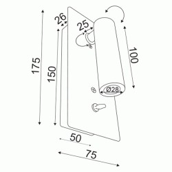 Φωτιστικό LED INYOKA 3W θερμό φως 3000k χωνευτό μεταλλικό χρωμίου