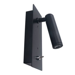 Επίτοιχο LED φωτιστικό INYOKA 3W ενδιάμεσο λευκό φως 4000k μαύρο μεταλλικό χωνευτό 30000hrs