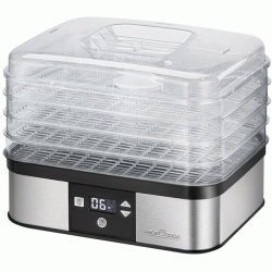 Ανοξείδωτος αποξηραντής τροφίμων PC-DR 1116 με οθόνη LCD 350W 230V και προστασία από υπερθέρμανση