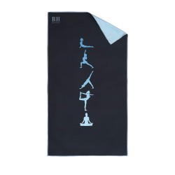 Πετσέτα γυμναστηρίου Art 2203 διαστάσεων 50x90cm σε χρώμα μαύρο και σιέλ Πετσέτα γυμναστηρίου Art 2203 διαστάσεων 50x90cm σε χρώμα μαύρο και σιέλ