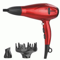 Σεσουάρ μαλλιών LIFE ATTITUDE με AC μοτέρ 2200W και λειτουργία ιονισμού