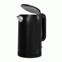 Bραστήρας χωρητικότητας 1.8 λίτρων 1500W με καπάκι ασφαλείας και αυτόματη απενεργοποίηση σε μαύρο χρώμα