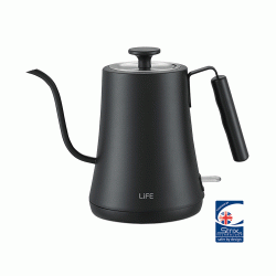 Bραστήρας Modern Vintage 1.0L 1350W σε μαύρο χρώμα με περιστρεφο΄μενη κανάτα 360° & προστασία Boil-Dry