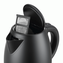 Bραστήρας 1.7L 2200W σε μαύρο ματ χρώμα με ένδειξη στάθμης νερού & καπάκι ασφαλείας