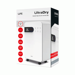 Αφυγραντήρας 16L και ιονιστής αέρα 2 σε 1 LIFE με 2 επίπεδα ταχύτητας ροής αέρα και χρονοδιακόπτη 24h