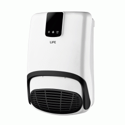 Αερόθερμο μπάνιου επιτοίχιας τοποθέτησης LIFE BAGNO 2000W με λειτουργεία χρονοκαθυστέρησης & τηλεχειρηστήριο 