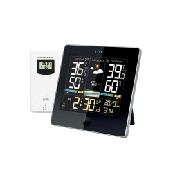 Μετεωρολογικός σταθμός με ασύρματο εξωτερικό αισθητήρα, έγχρωμη οθόνη 4.8" και ρολόι/ξυπνητήρι