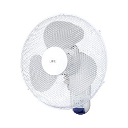 Επιτοίχιος ανεμιστήρας με τηλεχειριστήριο ισχύος 45W LIFE NOTIAS