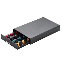 Δίσκος καλωσορίσματος για εσπρεσσιέρα με συρτάρι αποθήκευσης για 24 κάψουλες καφέ