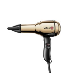 Επαγγελματικό σεσουάρ μαλλιών VALERA με DELTA-DRIVE μοτέρ 2100W με ρετρό design & επιχρυσωμένο ατσάλι