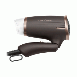 Σεσουάρ μαλλιών 1400W PC-HT 3009 BROWN με αναδιπλούμενη λαβή σε μαύρο/μπρονζέ χρώμα