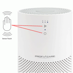 Air Purifier PC-LR 3075 25W με CADR 70m3/h & 4 ενδεικτικές λυχνίες LED για χώρους έως 20m²