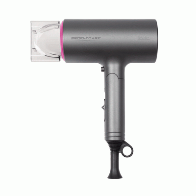 Σεσουάρ μαλλιών PC-HT 3073 1600W με αναδιπλούμενη λαβή σε γκρι/ροζ χρώμα