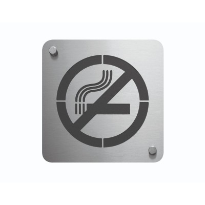 Πινακίδα τοίχου με ένδειξη απαγορεύεται το κάπνισμα διαστάσεων 23x23cm