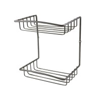 Ράφι μπάνιου διώροφο διαστάσεων  22,2x15,7x25,8hcm Ιnox Ράφι μπάνιου διώροφο διαστάσεων  22,2x15,7x25,8hcm Ιnox