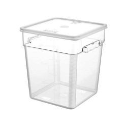 Δοχείο PC αποθήκευσης τροφίμων με διαγράμμιση χωρητικότητας 3,8lt διαστάσεων 18x18x19hcm Δοχείο PC αποθήκευσης τροφίμων με διαγράμμιση χωρητικότητας 3,8lt διαστάσεων 18x18x19hcm
