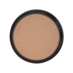 Δίσκος laminate στρόγγυλος με φελλό σε μαύρο χρώμα διαμέτρου 38cm