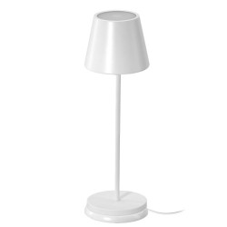 Επαναφορτιζόμενο επιτραπέζιο φωτιστικό LED με ασύρματη φόρτιση 2.3W SONORA ISABELLA WHITE