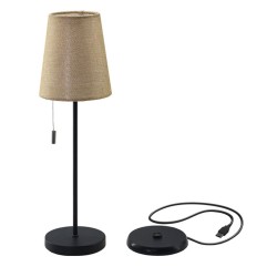 Επαναφορτιζόμενο επιτραπέζιο φωτιστικό LED με ασύρματη φόρτιση 1.8W SONORA SARA BLACK