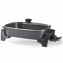 Ηλεκτρικό σκεύος μαγειρικής NEDIS FCSP110EBK40 40cm με ρυθμιζόμενο θερμοστάτη και Cool-Touch λαβές