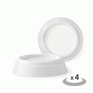 Αντικραδασμικά πέλματα πλυντηρίου 4 τεμάχια σε λευκό χρώμα Αντικραδασμικά πέλματα πλυντηρίου 4 τεμάχια σε λευκό χρώμα