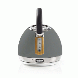 Βραστήρας NEDIS KAWK520EGY 1.8L 2200W σε γκρι soft-touch χρώμα με αποσπώμενο καπάκι Βραστήρας NEDIS KAWK520EGY 1.8L 2200W σε γκρι soft-touch χρώμα με αποσπώμενο καπάκι