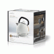 Βραστήρας NEDIS KAWK520EWT 1.8L 2200W σε λευκό soft-touch χρώμα με ενδεικτική λυχνία λειτουργίας