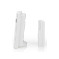 Ασύρματο φορητό κουδούνι NEDIS DOORB212WT με LED ένδειξη και δυνατότητα αυξομείωσης της έντασης