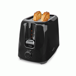 Αυτόματη φρυγανιέρα NEDIS KABT150EBK 700W σε μαύρο χρώμα με θερμομονωμένο περίβλημα