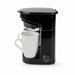 Καφετιέρα φίλτρου NEDIS KACM140EBK 450W χωρητικότητας 0.25L με 2 φλιτζάνια πορσελάνης