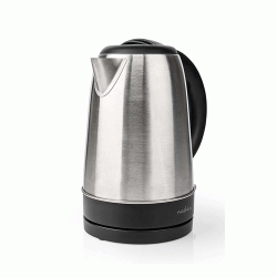 Ανοξείδωτος βραστήρας NEDIS KAWK340EAL 1.7L 2200W με διακόπτη on/off & ενδεικτική λυχνία λειτουργίας