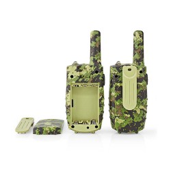 Walkie talkie με εμβέλεια έως και 8 km σε χρώμα παραλλαγής με 8 κανάλια συχνοτήτων & φωτιζόμενη οθόνη 0.9" 