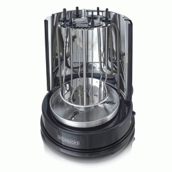 Ηλεκτρική κάθετη ψησταριά HDG 8687 με πάνελ περιστροφής 360° 1400W