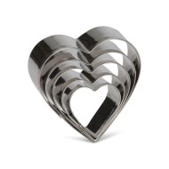 Τσέρκι σε σχήμα καρδιάς INOX διαστάσεων Φ8x4hcm