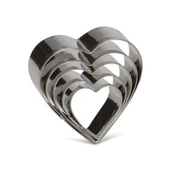 Τσέρκι σε σχήμα καρδιάς INOX διαστάσεων Φ22x4hcm