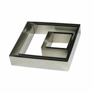 Τσέρκι τετράγωνο INOX διαστάσεων 22x22x4hcm Τσέρκι τετράγωνο INOX διαστάσεων 22x22x4hcm