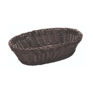 Ψωμιέρα οβάλ Polywicker σε σκούρο καφέ χρώμα διαστάσεων 25,5x17,5x8hcm Ψωμιέρα οβάλ Polywicker σε σκούρο καφέ χρώμα διαστάσεων 25,5x17,5x8hcm