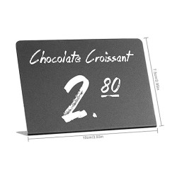 Σετ 10 τεμαχίων με σταντ τιμών ακρυλικά σε μαύρο χρώμα διαστάσεων 10x7,5cm