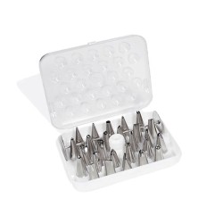 Σετ κορνέ με μύτες ζαχαροπλαστικής 26 τεμάχια σε κουτάκι