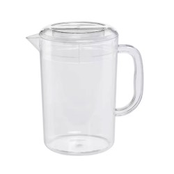 Κανάτα PC διάφανη με καπάκι και χερούλι χωρητικότητας 1,8Lt 