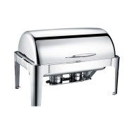 Μπαιν μαρί INOX με ROLL TOP καπάκι και υποδοχή για ηλεκτρική αντίσταση GN 1/1 