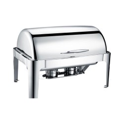 Μπαιν μαρί INOX με ROLL TOP καπάκι και υποδοχή για ηλεκτρική αντίσταση GN 1/1  Μπαιν μαρί INOX με ROLL TOP καπάκι και υποδοχή για ηλεκτρική αντίσταση GN 1/1