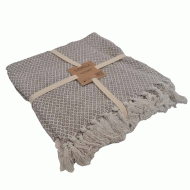 Ριχτάρι Cotton διαστάσεων 170x180cm με μπεζ σχέδιο 100% βαμβακερό Ριχτάρι Cotton διαστάσεων 170x180cm με μπεζ σχέδιο 100% βαμβακερό