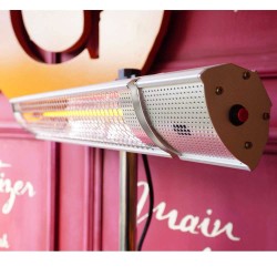 Θερμαντικό κάτοπτρο με ισχύ 2000W με τεχνολογία  Infrared Gold για πολύ γρήγορη απόδοση & λάμπα Ultra Low Glare