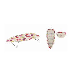 Πτυσσόμενο φορητό σιδερωτήριο με πλέγμα και κρεμάστρα διαστάσεων 74x31cm