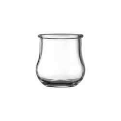 Γυάλινη βάση ρεσώ στρογγυλή διαστάσεων 6,72x7,1cm της σειράςVenduz Uniglass