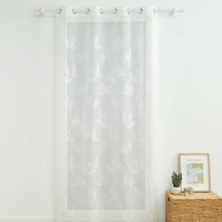 Κουρτίνα Σχ. Berry white διαστάσεων 140x280cm έτοιμη ραμμένη με κρίκους 100% pol.