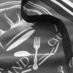 Ποδιά κουζίνας Σχ. Grand chef διαστάσεων 60x84cm 100% cotton